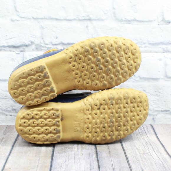 LL BEAN Low Top Hunting Rain Duck Boots Size 7 - Picture 10 of 10